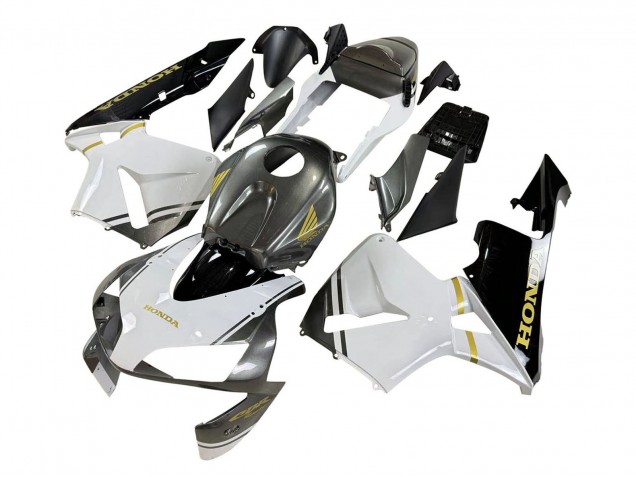 2003-2004 Honda CBR600RR Motorcycle Fairings - White Yellow Grey Black