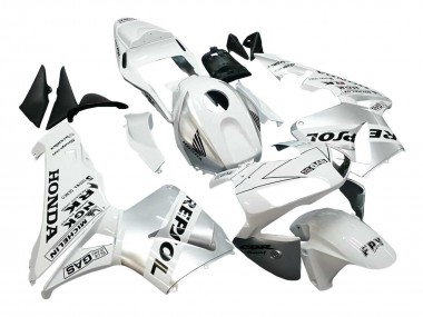 Cheap 2003-2004 Honda CBR600RR Motorcycle Fairings - White Silver Black Repsol