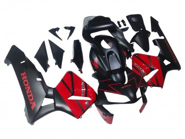 Cheap 2003-2004 Honda CBR600RR Motorcycle Fairings - Red Glossy Black Matte Black