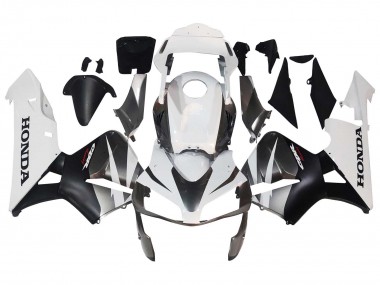 Cheap 2003-2004 Honda CBR600RR Motorcycle Fairings - White Matte Black Racing