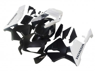 Cheap 2003-2004 Honda CBR600RR Motorcycle Fairings - White Matte Black