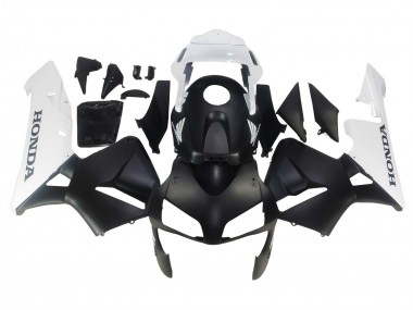Cheap 2003-2004 Honda CBR600RR Motorcycle Fairings - White Matte Black