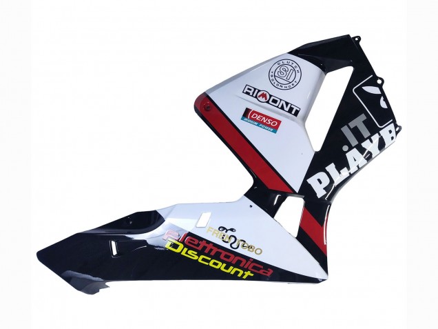 2003-2004 Honda CBR600RR Motorcycle Fairings - White Red Glossy Black DENSO Rimont