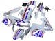 2003-2004 Honda CBR600RR Motorcycle Fairings - White Red Blue