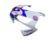 2003-2004 Honda CBR600RR Motorcycle Fairings - White Red Blue