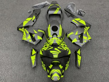 Cheap 2003-2004 Honda CBR600RR Motorcycle Fairings - Yellow Matte Black