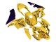 2003-2004 Honda CBR600RR Motorcycle Fairings - Yellow Black Flame