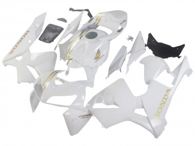 Cheap 2005-2006 Honda CBR600RR Motorcycle Fairings - White Gold
