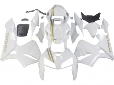 Cheap 2005-2006 Honda CBR600RR Motorcycle Fairings - White Gold