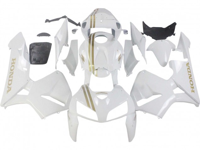 2005-2006 Honda CBR600RR Motorcycle Fairings - White Gold