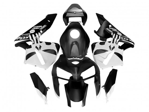 2005-2006 Honda CBR600RR Bike Fairings - Black White