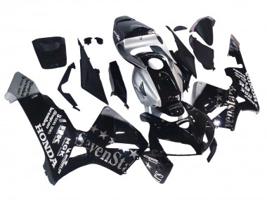 Cheap 2005-2006 Honda CBR600RR Motorcycle Fairings - Black Silver SevenStars