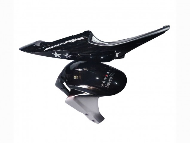 2005-2006 Honda CBR600RR Motorcycle Fairings - Black Silver SevenStars