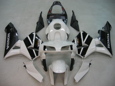 Cheap 2005-2006 Honda CBR600RR Motorcycle Fairings - Black White Racing