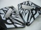 2005-2006 Honda CBR600RR Motorcycle Fairings - Glossy Black Grey Flame