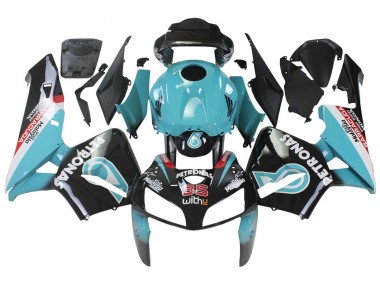 Cheap 2005-2006 Honda CBR600RR Motorcycle Fairings - Light Blue Black 35