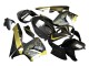 2005-2006 Honda CBR600RR Motorcycle Fairings - Black Gold Carbon Fiber