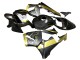 2005-2006 Honda CBR600RR Motorcycle Fairings - Black Gold Carbon Fiber