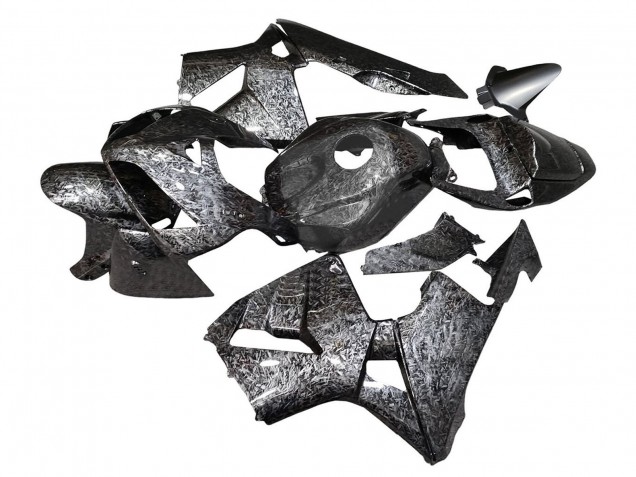 2005-2006 Honda CBR600RR Motorcycle Fairings - Black Forged Carbon Fiber