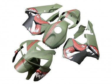 Cheap 2005-2006 Honda CBR600RR Motorcycle Fairings - Green Red Shark