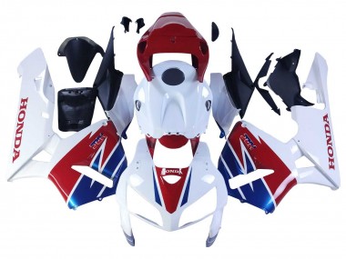 Cheap 2005-2006 Honda CBR600RR Motorcycle Fairing - White Red Blue HRC