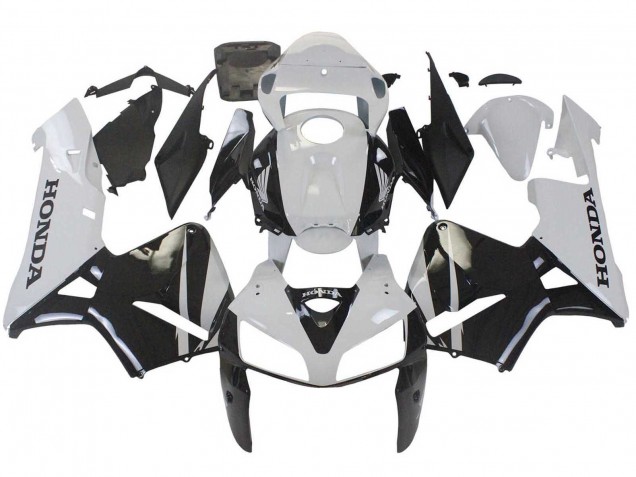 2005-2006 Honda CBR600RR Motorcycle Fairing - White Black