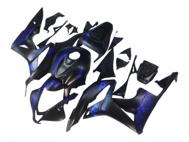 Cheap 2007-2008 Honda CBR600RR Motorcycle Fairings - Matte Black Blue Repsol