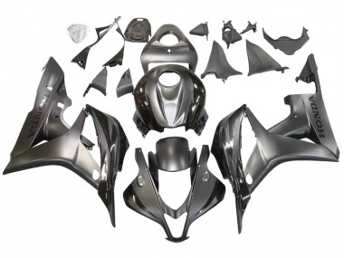 Cheap 2007-2008 Honda CBR600RR Motorcycle Fairing - Silver Glossy Black
