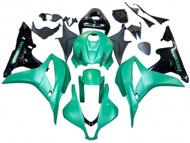 Cheap 2007-2008 Honda CBR600RR Bike Fairings - Green Glossy Black