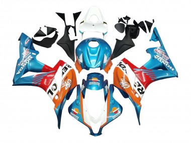 Cheap 2007-2008 Honda CBR600RR Motorcycle Fairings - Orange White Red Blue Repsol
