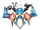 2007-2008 Honda CBR600RR Motorcycle Fairings - Orange White Red Blue Repsol