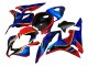 2007-2008 Honda CBR600RR Motorcycle Fairings - Blue Red Yellow Glossy Black