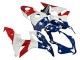 2007-2008 Honda CBR600RR Motorcycle Fairings - White Blue Red Star
