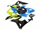 2007-2008 Honda CBR600RR Motorcycle Fairings - Blue Yellow Glossy Black