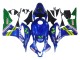 2007-2008 Honda CBR600RR Motorcycle Fairings - Blue Green MoviStar Castrol