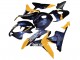 2007-2008 Honda CBR600RR Motorcycle Fairings - Orange Dark Blue Trick Star 06