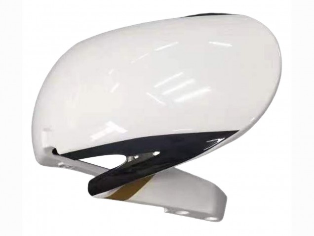 2007-2008 Honda CBR600RR Motorcycle Fairing - White Gold Glossy Black Playboy