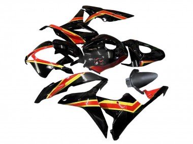 Cheap 2007-2008 Honda CBR600RR Motorcycle Fairings - Red Gold Glossy Black