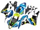 2007-2008 Honda CBR600RR Motorcycle Fairings - Green Yellow Glossy Black Shark 46
