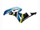 2007-2008 Honda CBR600RR Motorcycle Fairings - Green Yellow Glossy Black Shark 46