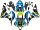 2007-2008 Honda CBR600RR Motorcycle Fairings - Green Yellow Glossy Black Shark 46