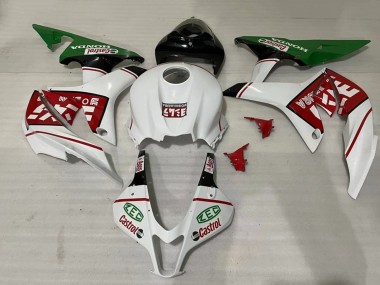 Cheap 2007-2008 Honda CBR600RR Motorcycle Fairings - White Green Red Castrol