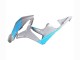 2007-2008 Honda CBR600RR Motorcycle Fairings - Glossy Grey Light Blue