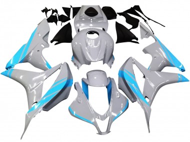 Cheap 2007-2008 Honda CBR600RR Motorcycle Fairings - Glossy Grey Light Blue
