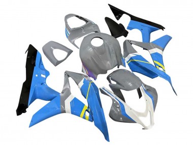 Cheap 2007-2008 Honda CBR600RR Motorcycle Fairings - Nardo Grey Blue White Glossy Black