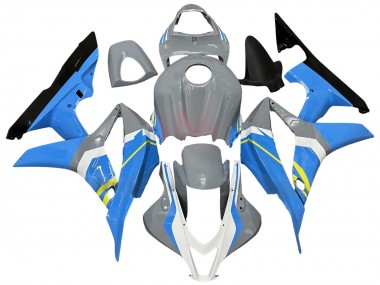 Cheap 2007-2008 Honda CBR600RR Motorcycle Fairings - Nardo Grey Blue White Glossy Black