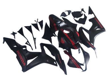 Cheap 2007-2008 Honda CBR600RR Motorcycle Fairings - Matte Black Red