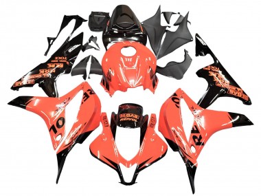 Cheap 2007-2008 Honda CBR600RR Motorcycle Fairings - Orange Glossy Black Repsol