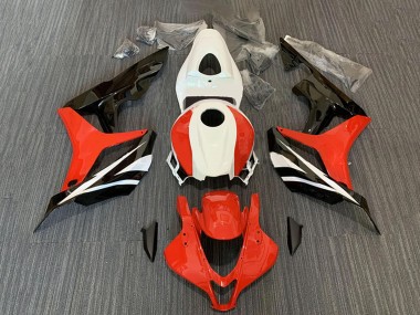 Cheap 2007-2008 Honda CBR600RR Motorcycle Fairing Kits - White Red Glossy Black