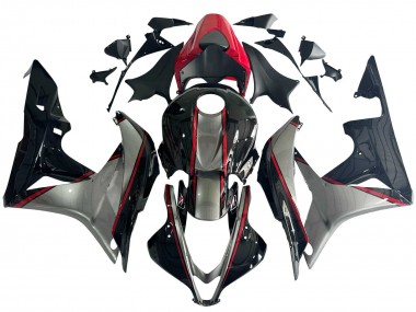 Cheap 2007-2008 Honda CBR600RR Motorcycle Fairings - Silver Red Glossy Black